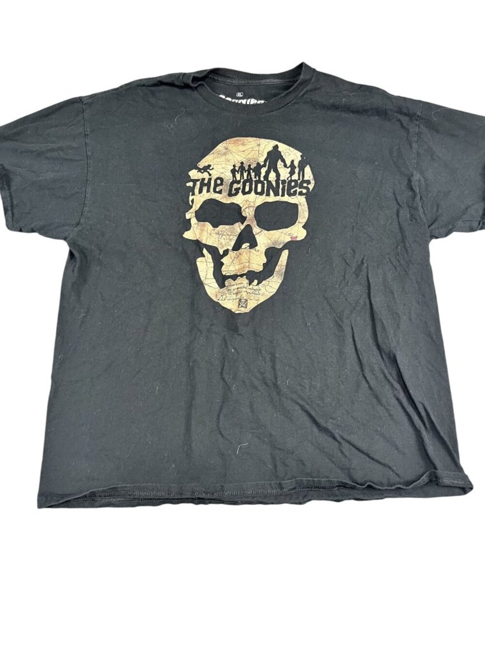 Ripple Junction The Goonies Men Black Skull Map Graphic T-Shirt XL